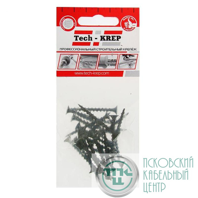 Саморез гипсокартон-дерево 3.8х41 (пакет) (уп.25шт) Zitar 102372