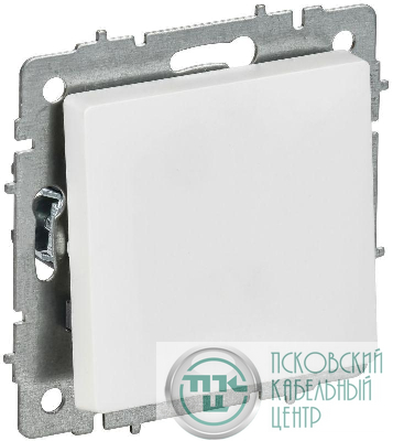 Выключатель 1-кл. СП BRITE ВС10-1-4-БрАБ 10А самовозвратный механизм арктич. бел. IEK BR-V14-0-10-K91
