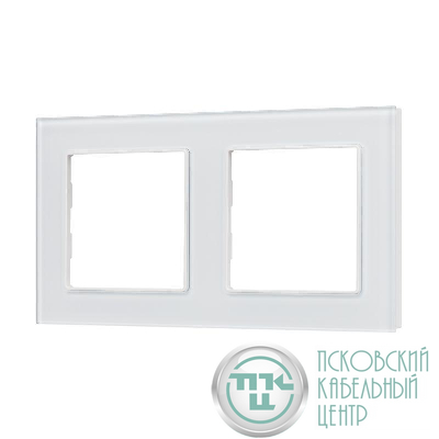 Рамка стеклянная FRM-GLARE-GS-2-WH Arlight 043796