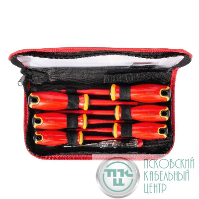 Набор диэлектрических отверток НИО-2207 PZ/FL СЛИМ КВТ 103018