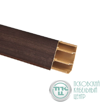 Кабель-канал плинтусный 50х10 L2500 пластик венге Ruvinil РКП-47М