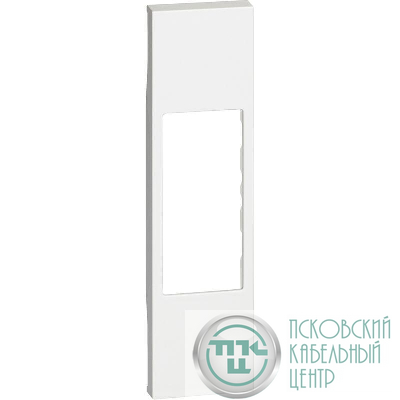 Панель лицевая 1мод. Living Now для телефонных и комп. розеток бел. Leg BTC KW07