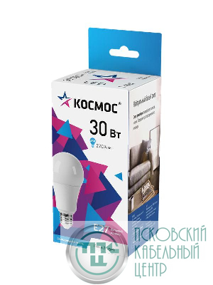 Лампа светодиодная А70 30Вт 4500К Е27 174-265В КОСМОС LkecLED30wA70E2745