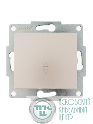Переключатель проходной 1-кл. 1п СП Karina 10А IP20 механизм жемчуж./бел. перламутр. LEZARD 707-3088-105