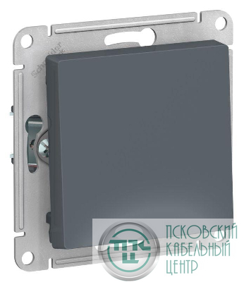 Выключатель 1-кл. AtlasDesign 2-п. 10А мех. грифель SE ATN000721