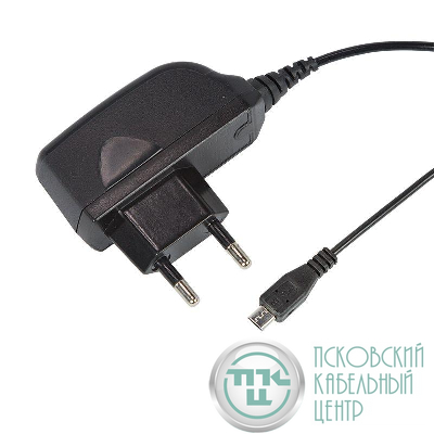 Устройство зарядное сетевое microUSB 220В (СЗУ) (5В 1000мА) шнур 1м черн. Rexant 16-0269