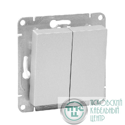 Выключатель перекрестный 2-кл. СП Эпика механизм алюм. EKF UP1-SWA-22