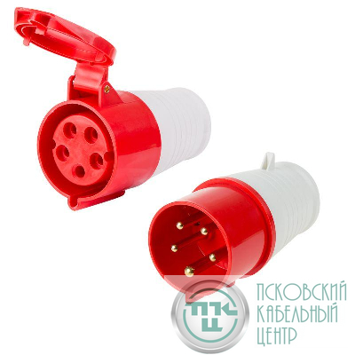 Набор розетка 225 переносная + вилка 025 32А 380В IP44 Rexant 11-8905-14