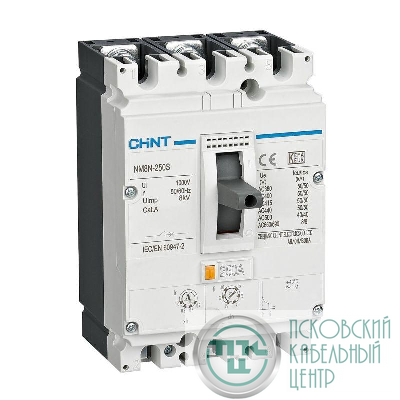 Выключатель автоматический 3п 200А 50кА NM8N-250S ТМ с рег. термомагнит. расцеп. (R) CHINT 271174