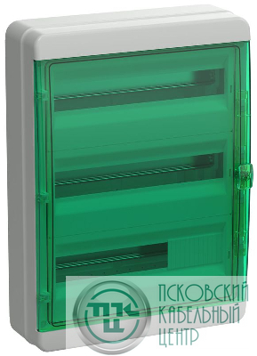 Корпус КМПн-54 TEKFOR IP65 зел. прозр. дверь пластик. IEK TF5-KP72-N-54-65-K03-K06
