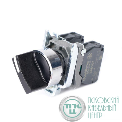 Переключатель модульный SB4 в сборе 22мм 2поз. с фиксацией 1НО+1НЗ SE SB4BD25