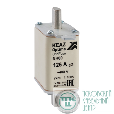 Вставка плавкая OptiFuse NH00 80 400AC 0 gG УХЛ3 КЭАЗ 144616