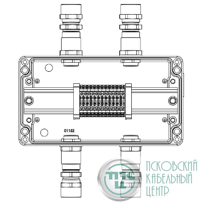 Коробка клеммная взрывозащ. TBE-A-14-(12xCBC.2)-2xKA2MHK(A)-2xKA2MHK(C)1Ex e IIC Т5 Gb / Ex tb IIIC T95град.C Db IP66 алюм. DKC 1201.141.22.1240