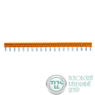 Перемычка 20-ти полюсная шинная для колодки с винт. клеммами IRK 36А 250В оранж. DKC IRK-AB-04