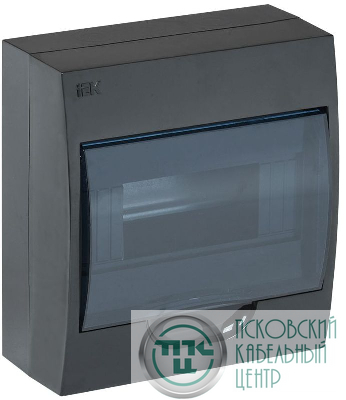Корпус навесной ЩРН-П-8 Krepta 3 IP41 пластик. черн. IEK MKP12-N-08-41-K02