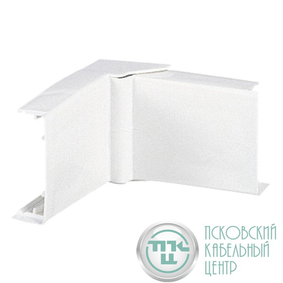 Угол для кабель-канала внутренний/внешний изменяемый для мини-плинтусов DLPlus 32х12.5 бел. Leg 030251