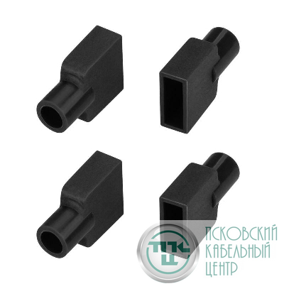 Заглушка WPH-FLEX-0612-SIDE BLACK с отверстием Силикон (комплект) Arlight 045910
