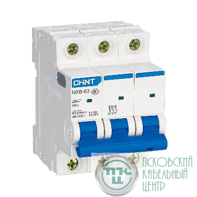 Выключатель автоматический модульный 3п C 2А 4.5кА NXB-63S (R) CHINT 296822