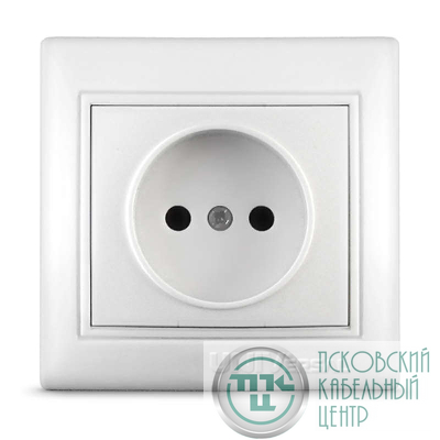 Розетка 1-м СП Севиль 16А IP20 без заземл. бел. UNIVersal С0022