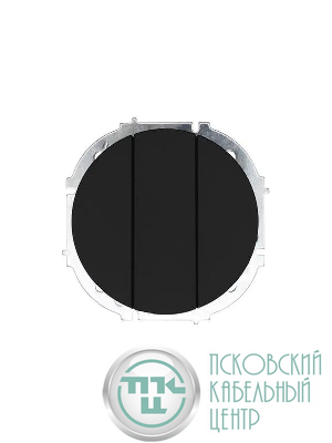 Выключатель 3-кл. СП OSEN механизм черн. бархат LEZARD 743-4288-109