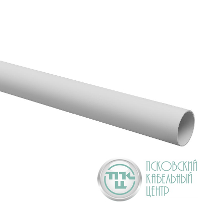 Труба гладкая ПВХ жесткая легкая d40мм сер. (дл.3м) TOKOV ELECTRIC TKE-THG-PVC-40-3-C06
