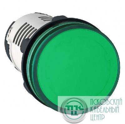 Лампа сигнальная 22мм 230В зел. (LED) SchE XB7EV03MP