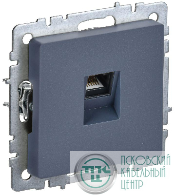 Розетка компьютерная СП RJ45 кат.5E BRITE РК10-БрМ механизм маренго IEK BR-K10-1-K35
