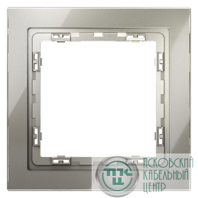 Рамка 1-м S70 стеклян. шелк Voltum VLS110104