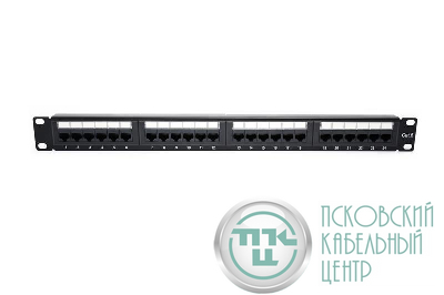 Патч-панель 19дюйм 1U кат.6 неэкранир. 24 порта RJ-45 Dual IDC TOKOV ELECTRIC TKE-PP-6-1U-24P-UTP