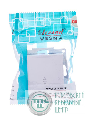 Переключатель проходной 1-кл. СП Vesna механизм бел. LEZARD 742-0288-105