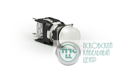 Арматура сигнальная 16мм круглая 12-24 AC/DC бел. EMAS D050YXB