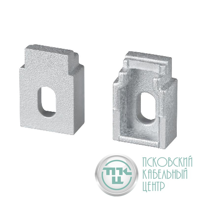 Заглушка WALL-FANTOM-BENT-W10-SIDE с отверстием пластик (комплект) Arlight 043883