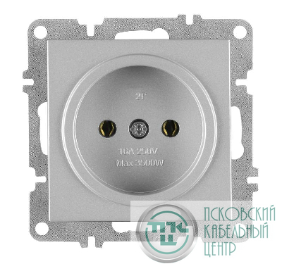 Розетка 1-м СП LAVIN/KAREN 16А IP20 без заземл. механизм сер. ARVIA 50 03 2000 215