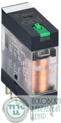 Реле общего назначения OGR-1 2C 24В DC с LED и тест. кнопкой ONI OGR-1-2C-DC24V-L-B
