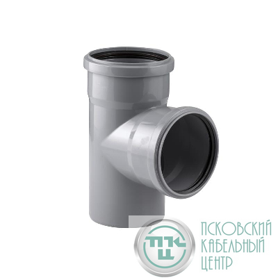 Тройник ВК ПП 110/110х87 сер. RTP 36574