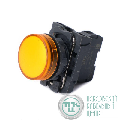 Лампа сигнальная SB5 в сборе модульная 22мм 24В DC желт. SE SB5AVB5