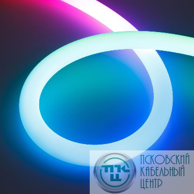 Лента светодиодная SPI-MOONLIGHT-TOP-G180-D40мм 12V RGB 360deg 21.6Вт/м IP65 wire x1 прямой вывод герметичная (уп.5м) Arlight 048828