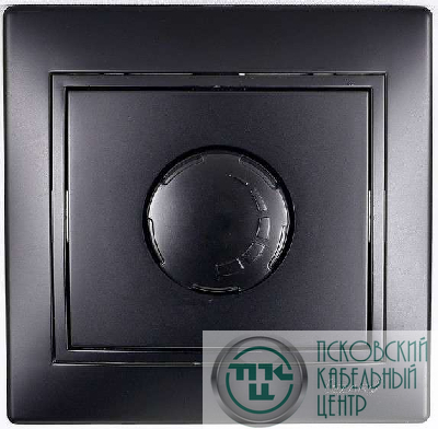 Светорегулятор СП 800Вт Мира черн. бархат со вставкой LEZARD 701-4242-115