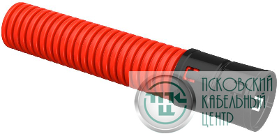 Труба гофрированная двустенная ПНД гибкая d63мм красн. (уп.25м) ELASTA IEK EA-TG22-2-2-2-063-025-K04