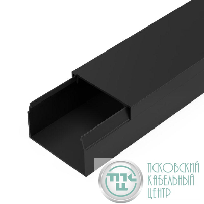 Кабель-канал 40х25 L2000 с двойн. замком черн. Промрукав PR03.0215