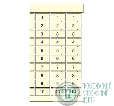Маркировка RC1010 10х(1A 8) верт. (уп.80шт) ABB 1SNA238051R0400