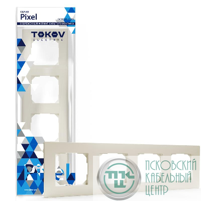 Рамка 4-м Pixel универс. беж. TOKOV ELECTRIC TKE-PX-RM4-C02