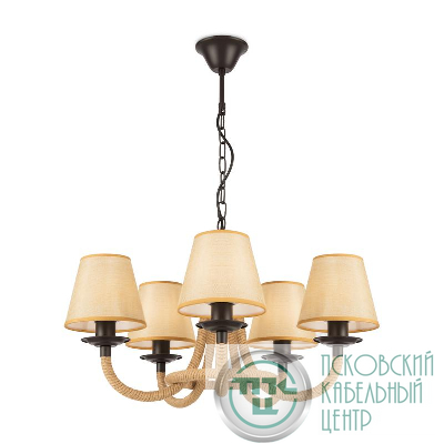 Люстра Corda 60Вт E14х5 IP20 Freya FR4402-PL-05-GB