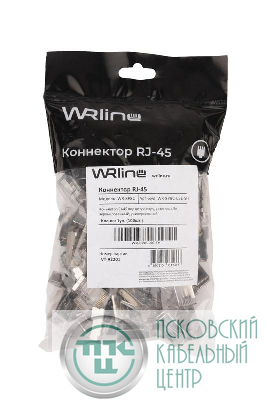 Коннектор RJ45 под витую пару кат.5E экранир. WR-8P8C-5E-SH универс. WRline 505229