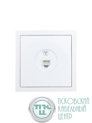 Розетка телефонная евро СП ZIMA IP20 бел. LEZARD 704-0288-137
