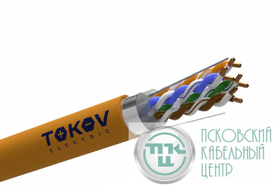 Кабель витая пара F/UTP 4х2х24AWG(0.52мм) кат.5E ZH нг(А)-HF (LSZH) indoor Fluke tested 305м (м) PRO TOKOV ELECTRIC TKP-C06-F42-5E-RU-LSZH