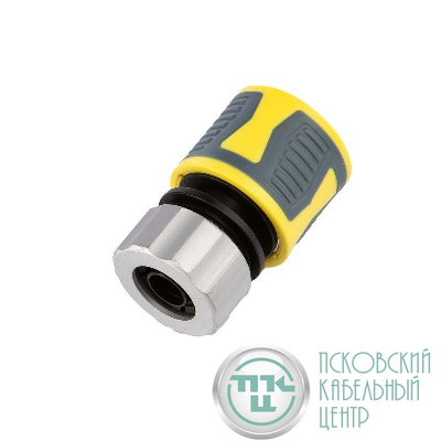 Коннектор для шланга быстросъемный 1/2дюйм с термопластичной резиной и зажимной гайкой из цинка Профи ЧЕТЫРЕ СЕЗОНА 62-0304-F