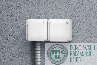 Розетка 2-м ОП Quteo 16А IP44 250В 2х2P+E с заземл. защ. шторки с крышкой бел. Leg 782323