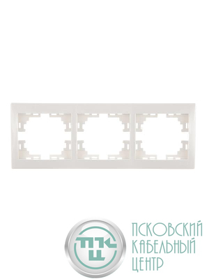 Рамка 3-м Mira горизонт. бел. LEZARD 701-0200-148