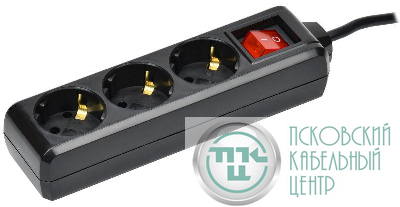 Удлинитель 3х5м с заземл. 16А IP20 У03К 250В ПВС 3х1 черн. IEK WYP10-16-03-05-ZK-K02